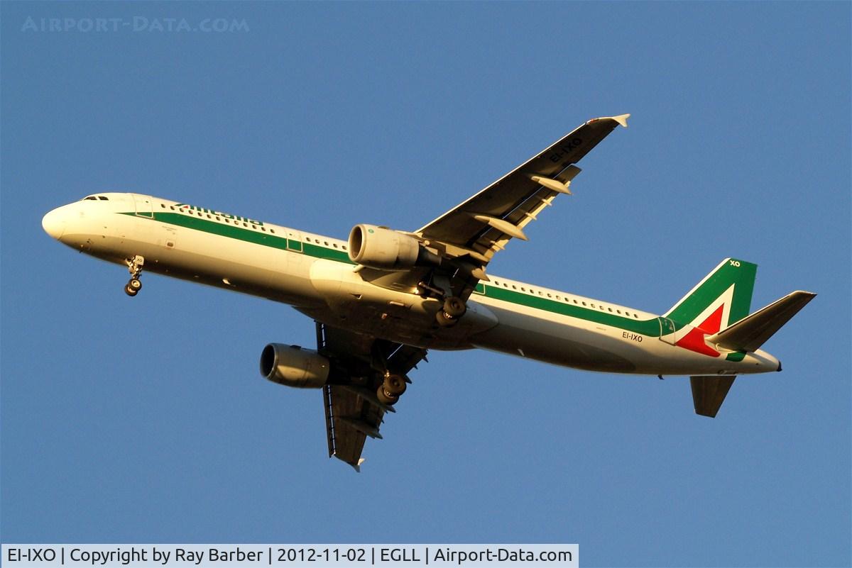 EI-IXO, 1994 Airbus A321-112 C/N 495, Airbus A321-112 [0495] (Alitalia) Home~G 02/11/2012. Taken on approach 27R.