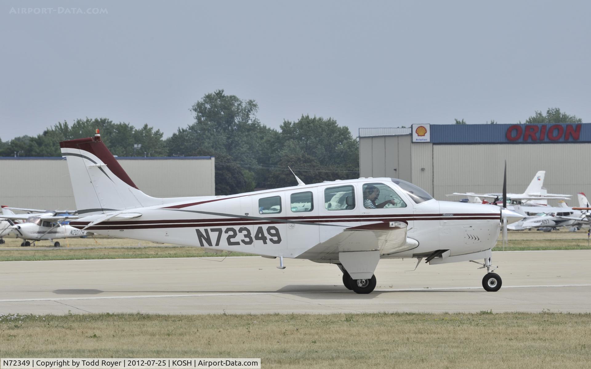 N72349, 1985 Beech A36 Bonanza 36 C/N E-2250, Airventure 2012