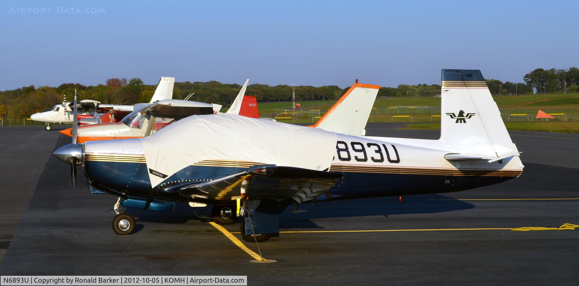 N6893U, 1963 Mooney M20C Ranger C/N 2597, Orange