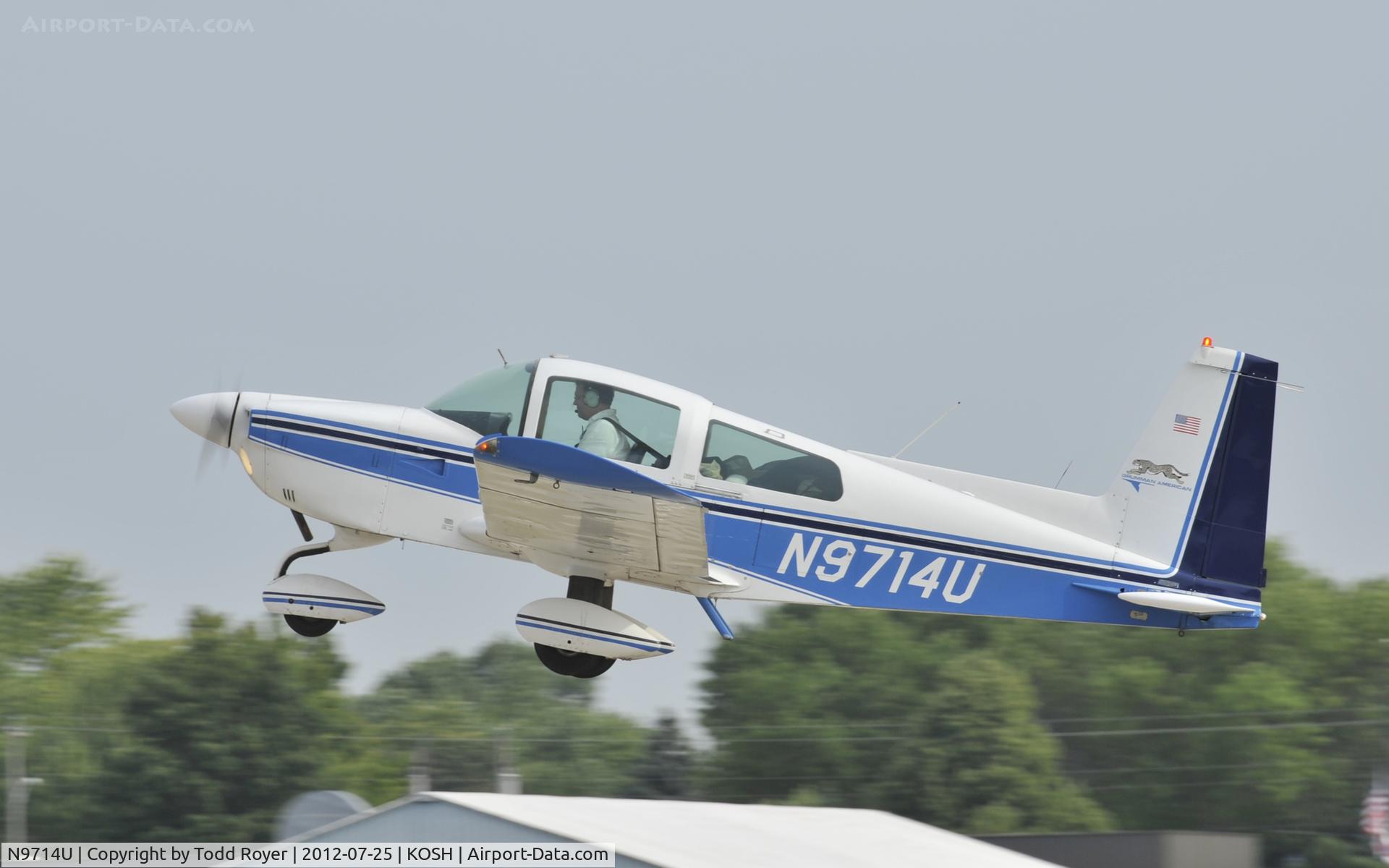N9714U, 1976 Grumman American AA-5A Cheetah C/N AA5A-0114, Airventure 2012