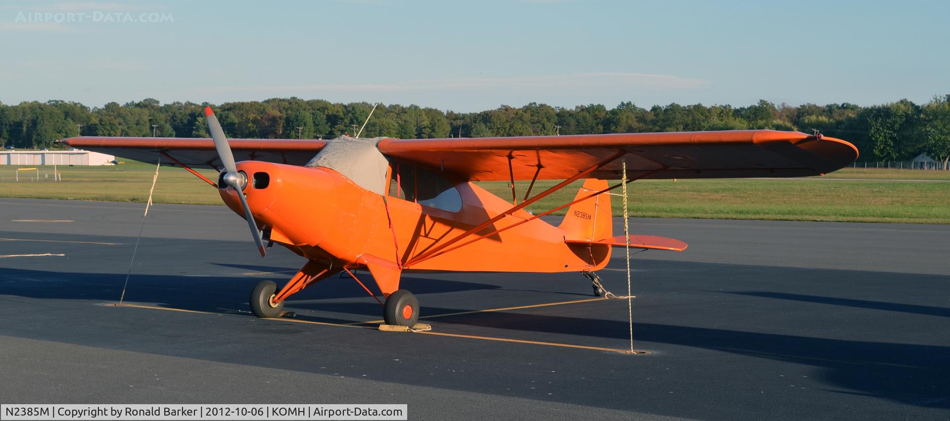N2385M, 1946 Piper PA-12 Super Cruiser C/N 12-1627, Orange