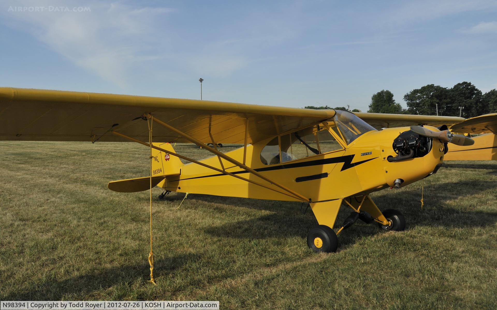 N98394, 1946 Piper J3C-65 Cub C/N 18579, Airventure 2012