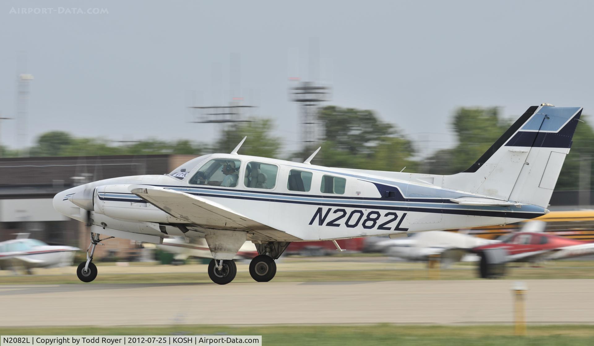 N2082L, 1976 Beech 58TC Baron C/N TK-20, Airventure 2012