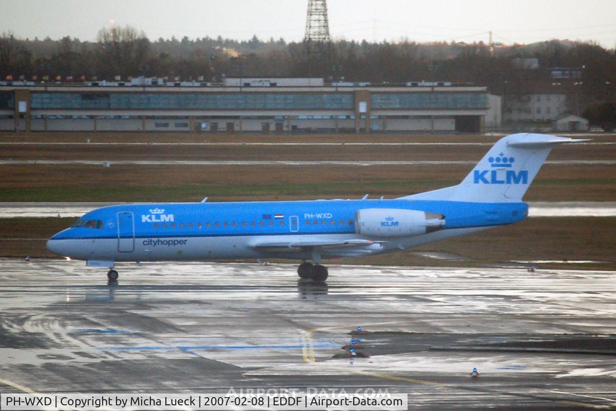 PH-WXD, 1995 Fokker 70 (F-28-0070) C/N 11563, At Frankfurt