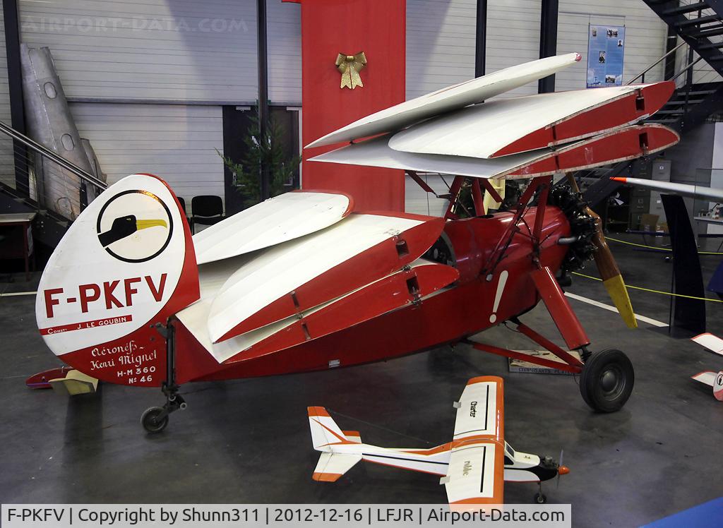 F-PKFV, Mignet HM.360 Pou-du-Ciel C/N 46, Preserved inside Angers-Marcé Museum...