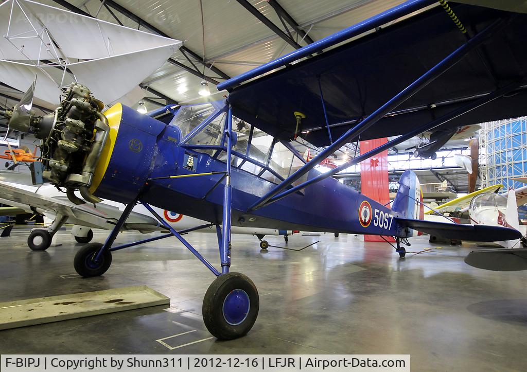 F-BIPJ, Morane-Saulnier MS-505 Criquet C/N 149, Hangared inside Angers-Marcé Museum... Aircraft flying...