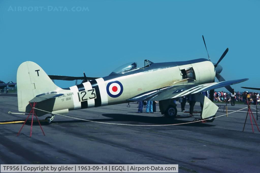 TF956, Hawker Sea Fury FB.11 C/N Not found TF956, On display at RAF Leuchars Airshow 1963