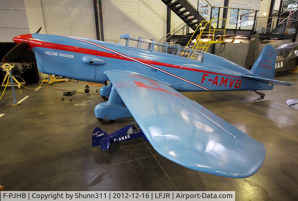 F-PJHB, Caudron C.431 Rafale C/N 1, Preserved inside Angers-Marcé Museum... Replica of the real Caudron Rafale c/n 02 where Hélène Boucher was died in a crash in 1934...