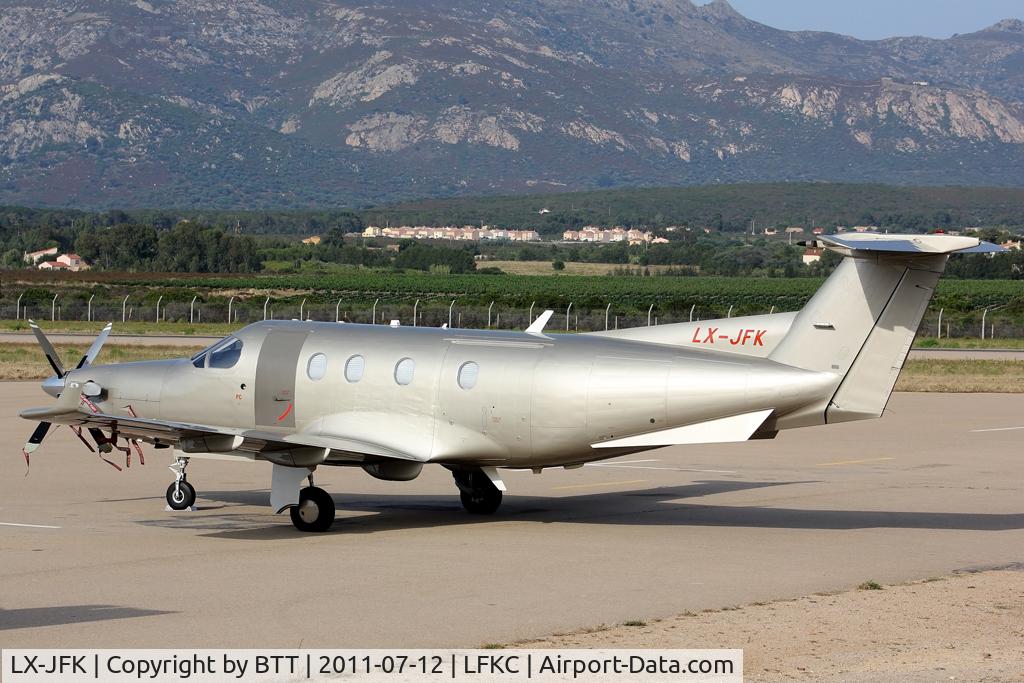 LX-JFK, 2005 Pilatus PC-12/45 C/N 683, Parked