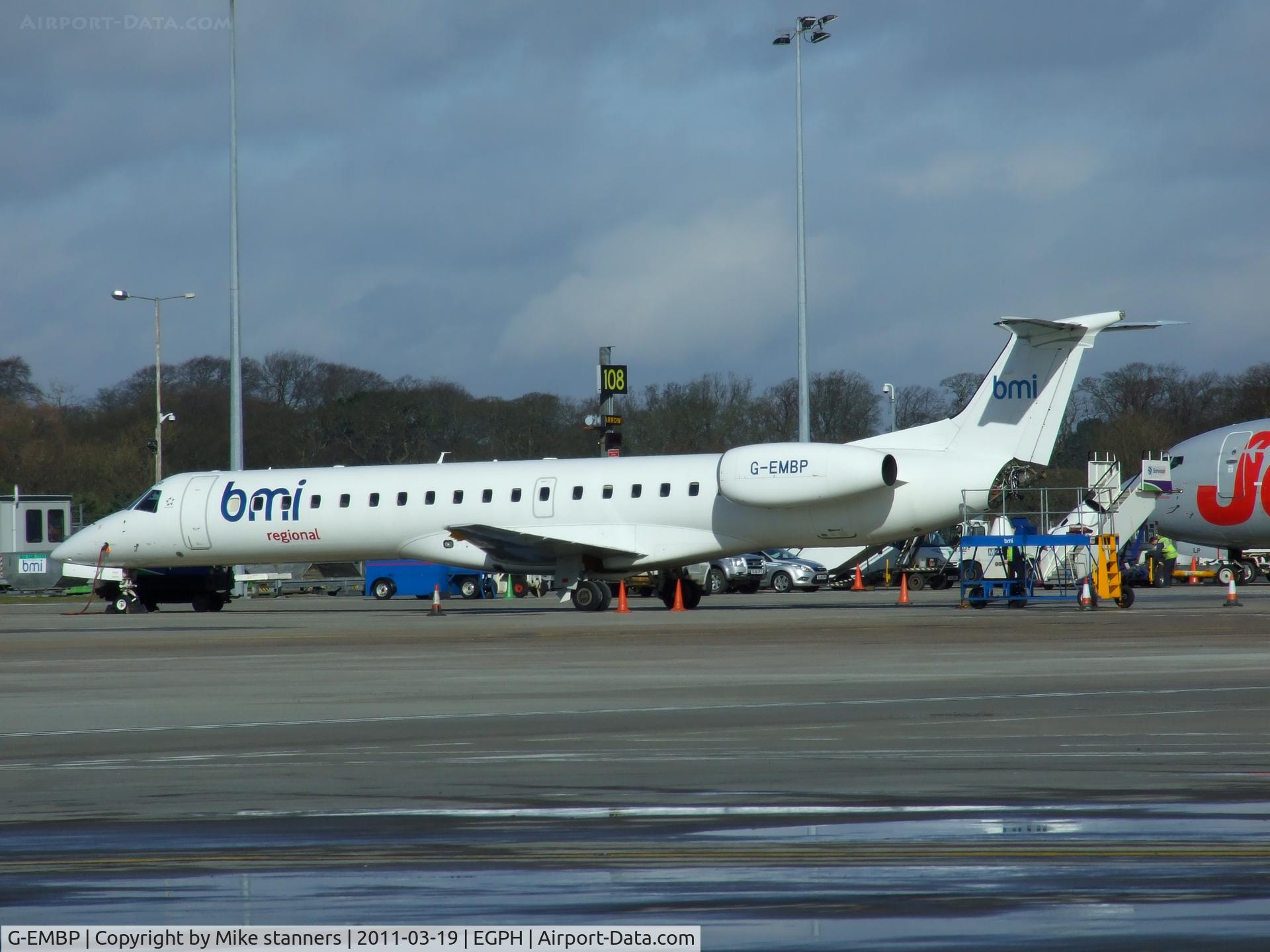 G-EMBP, 2000 Embraer EMB-145EU (ERJ-145EU) C/N 145300, British midland regional ERJ-145EU resting On the ramp between flights