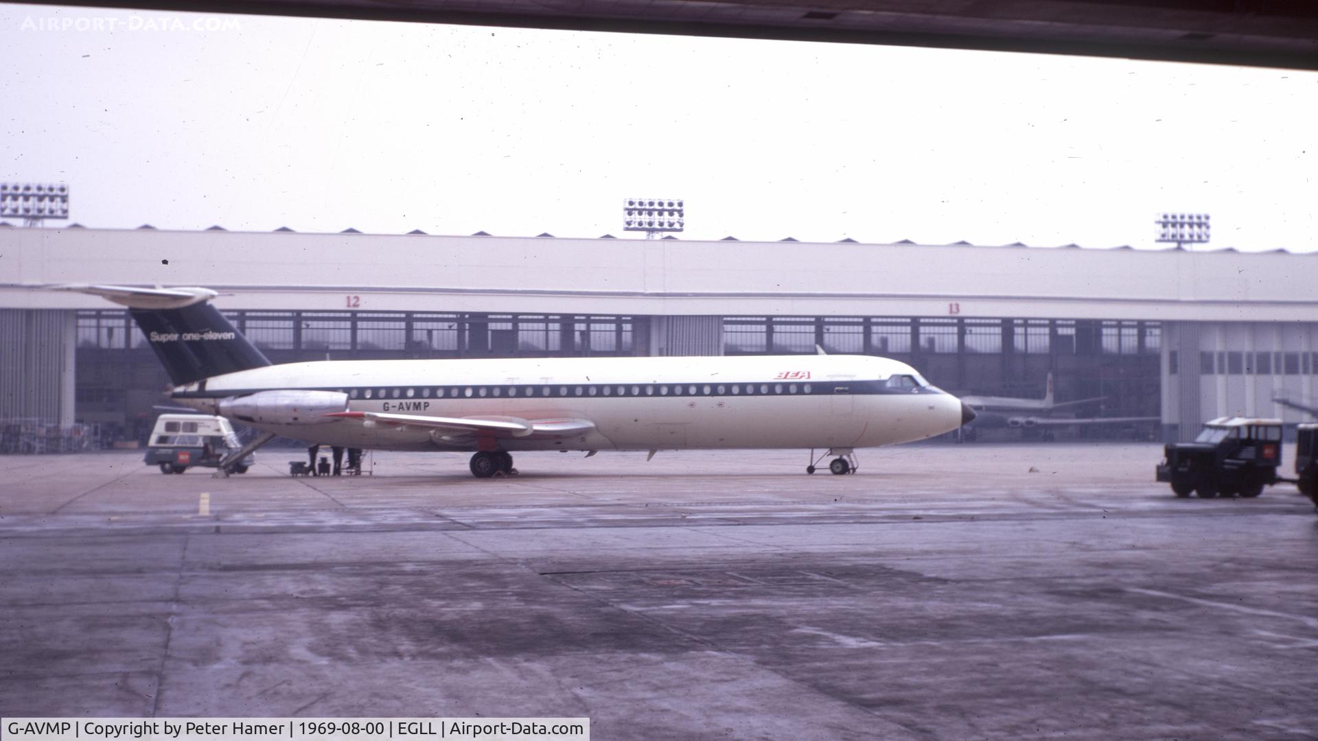 G-AVMP, 1968 BAC 111-510ED C/N BAC.144, Heathrow in 1969
