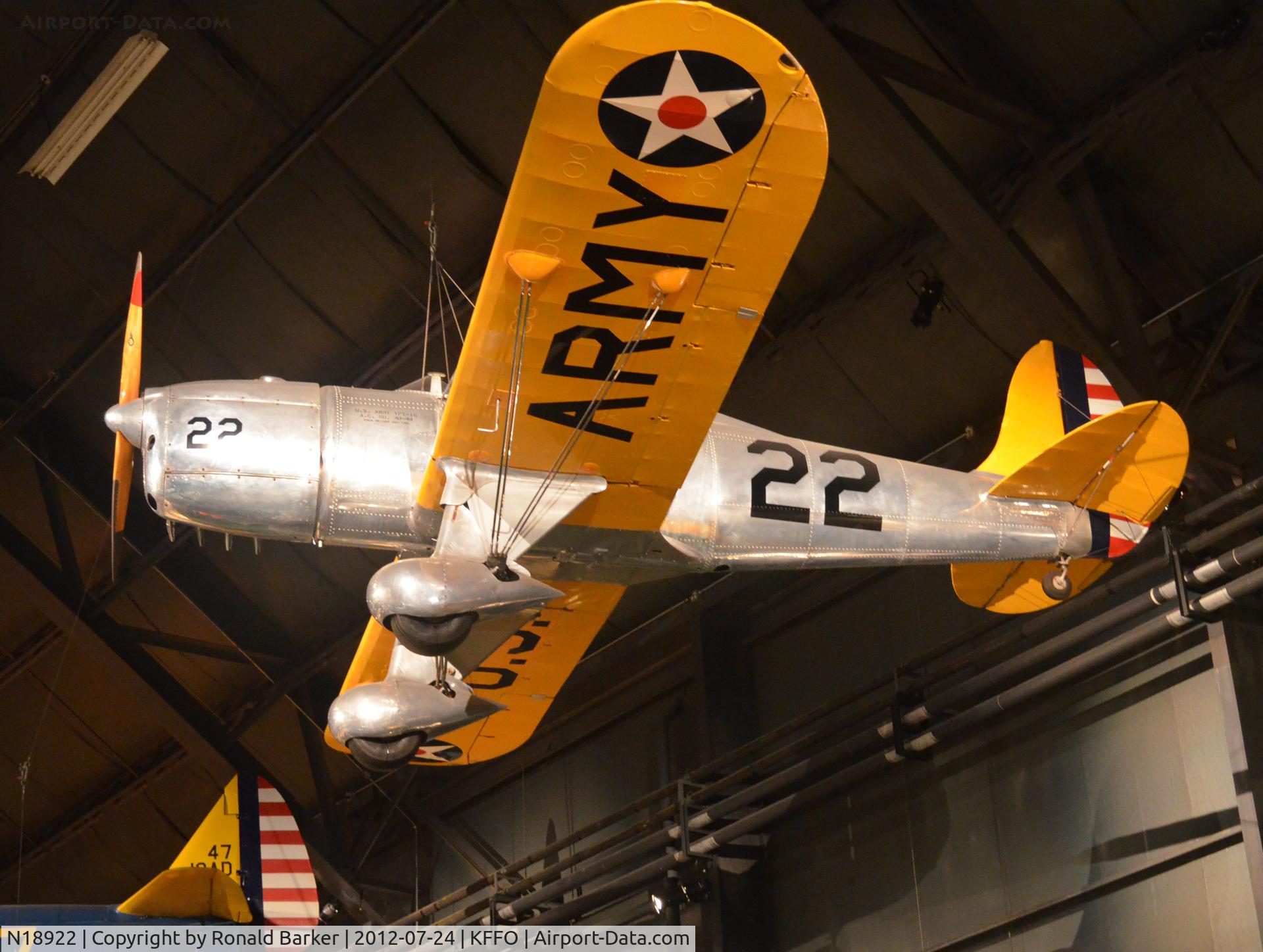 N18922, 1939 Ryan Aeronautical ST-A C/N 312, AF Museum