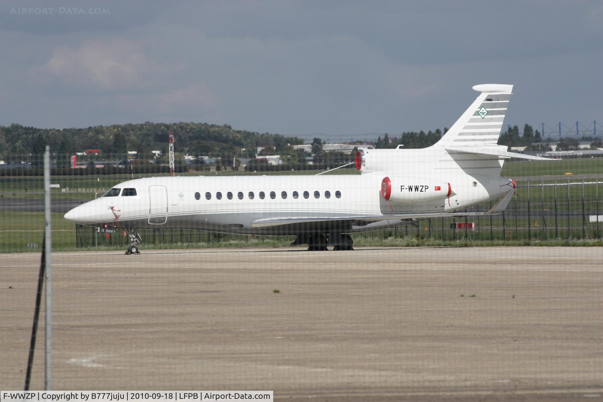 F-WWZP, 2010 Dassault Falcon 7X C/N 28, at Le Bourget before delivry