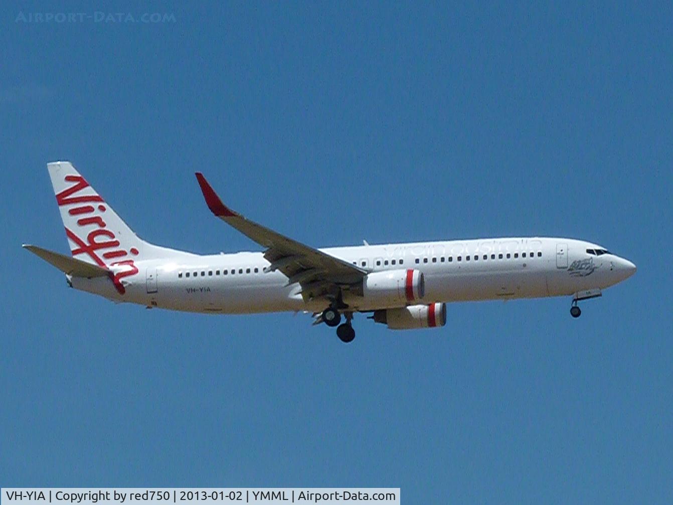 VH-YIA, 2011 Boeing 737-8FE C/N 37824, Arriving Rwy 16 YMML.