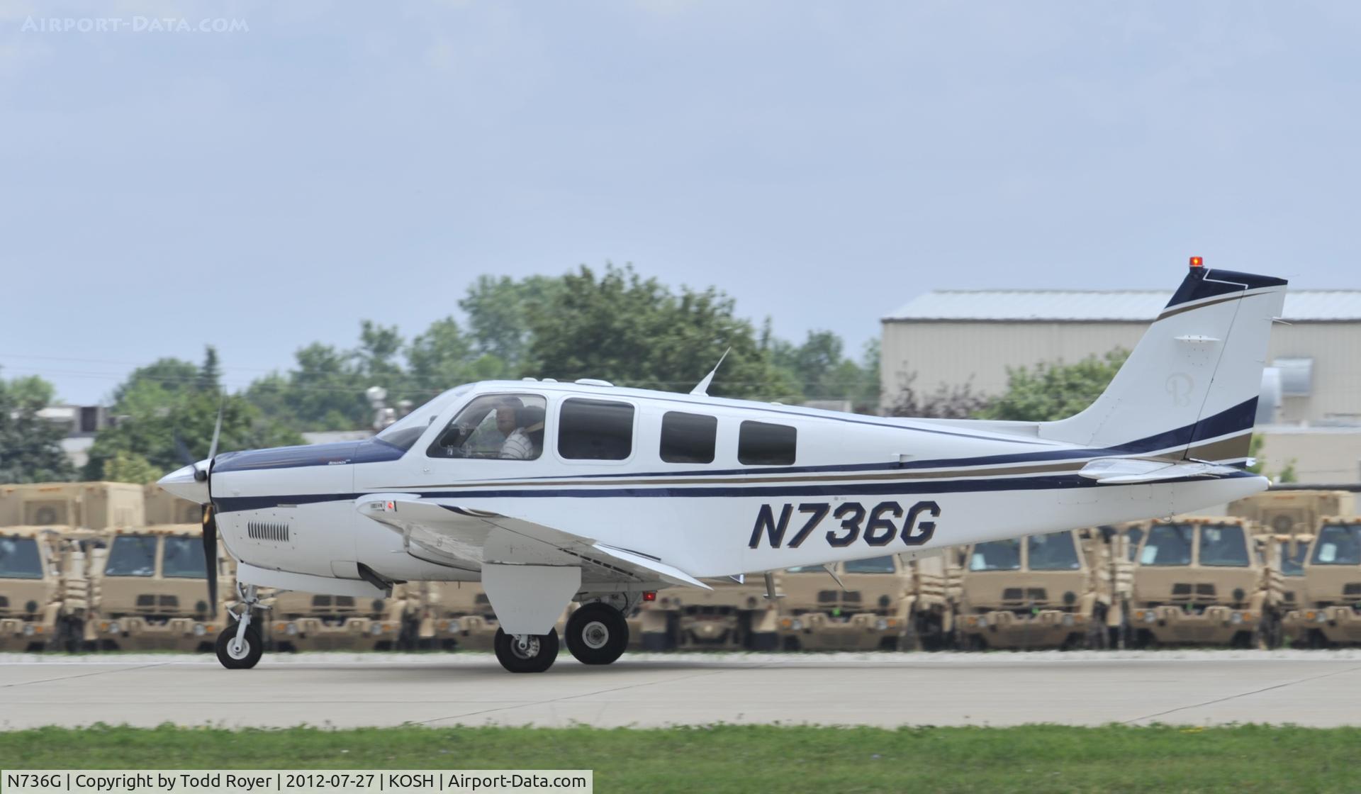 N736G, Raytheon Aircraft Company G36 C/N E3745, Airventure 2012
