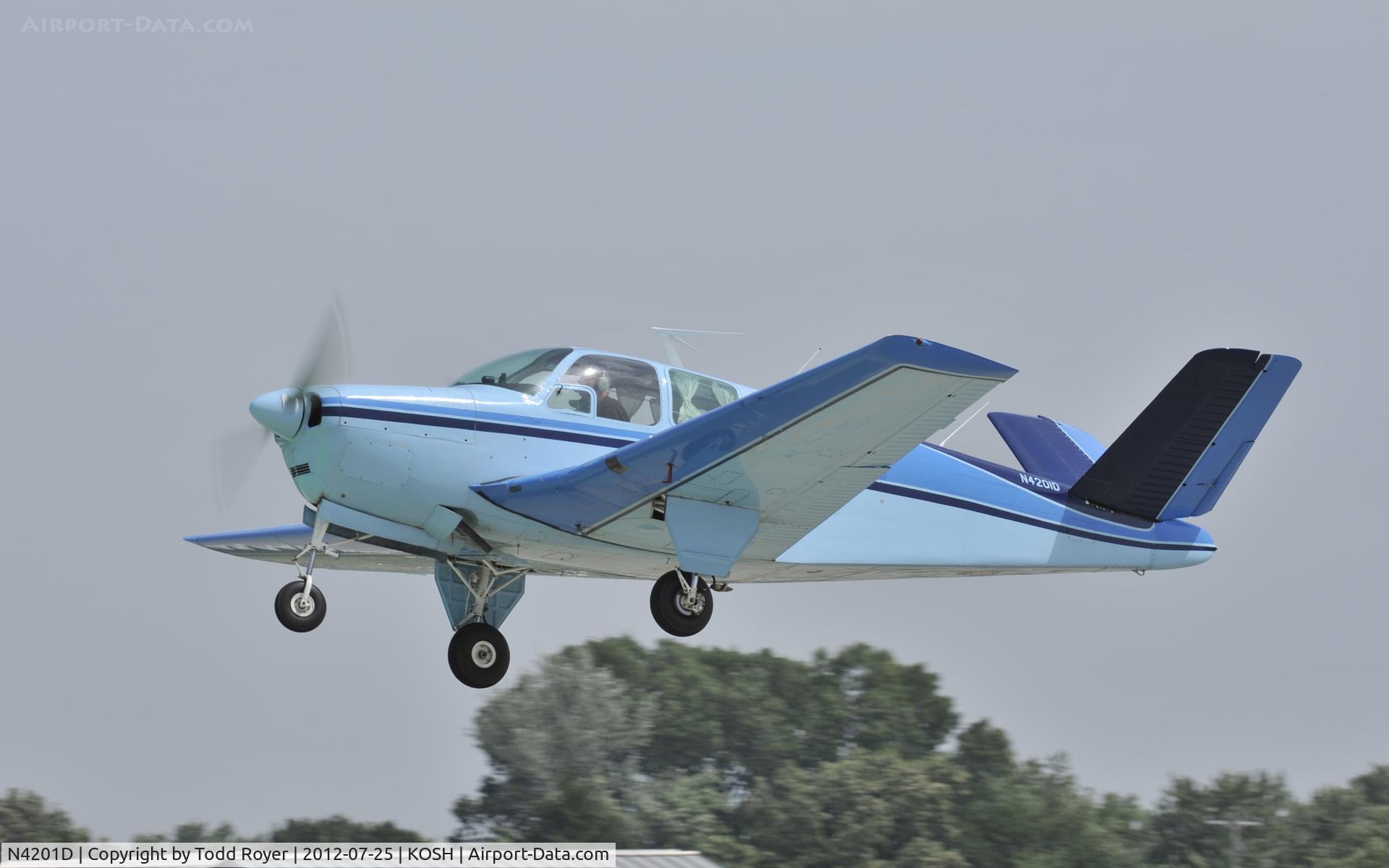 N4201D, 1955 Beech G35 Bonanza C/N D-4398, Airventure 2012