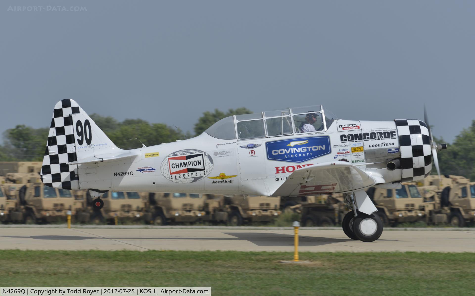 N4269Q, 1953 North American T-6G Texan C/N 197-5, Airventure 2012