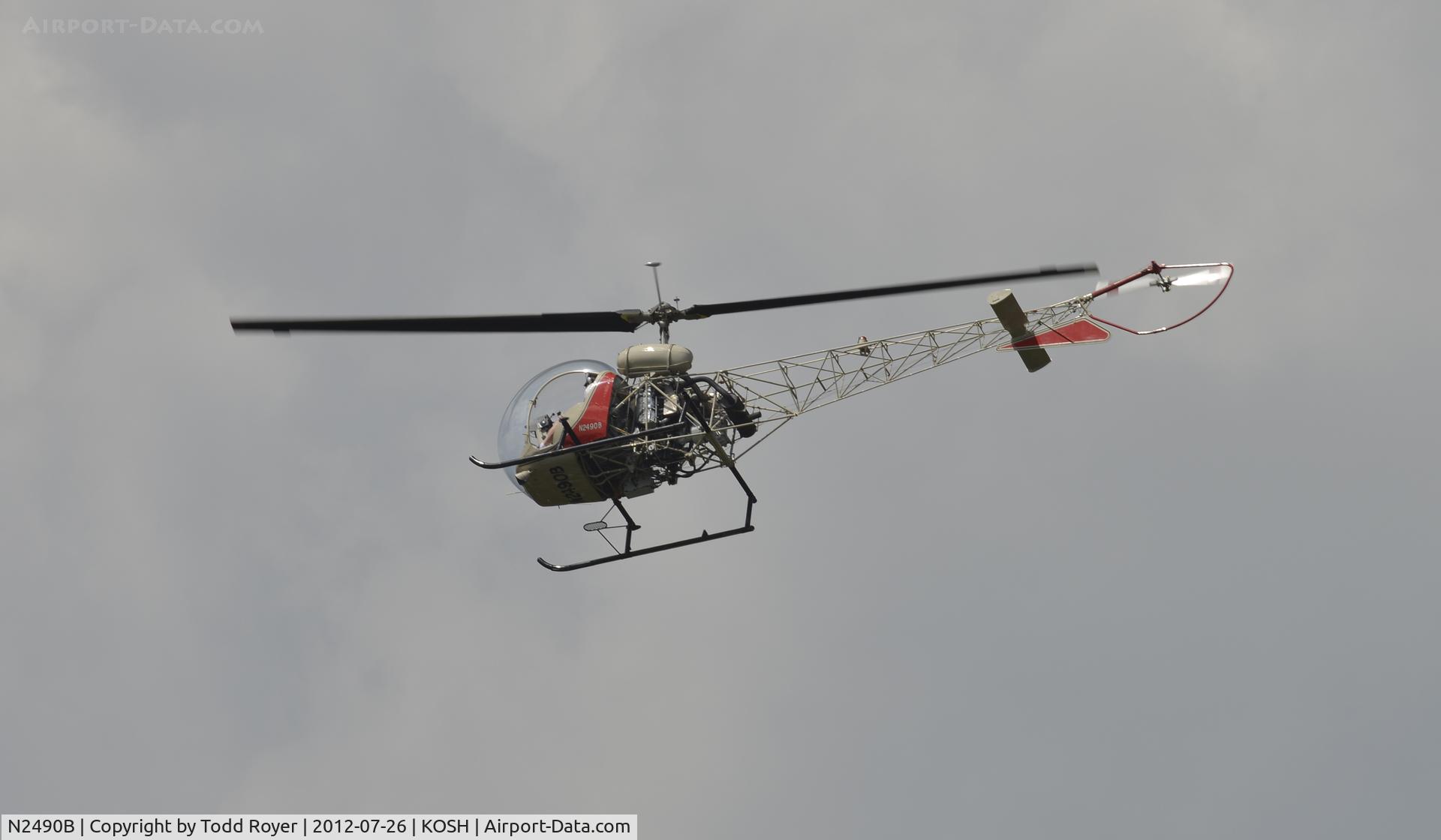 N2490B, 1956 Bell 47G-2 C/N 1516, Airventure 2012
