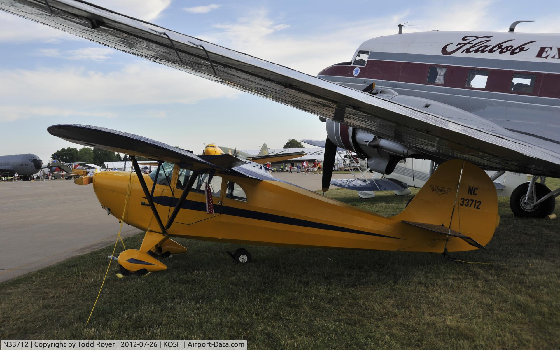 N33712, 1941 Aeronca 65-CA Super Chief C/N CA12971, Airventure 2012