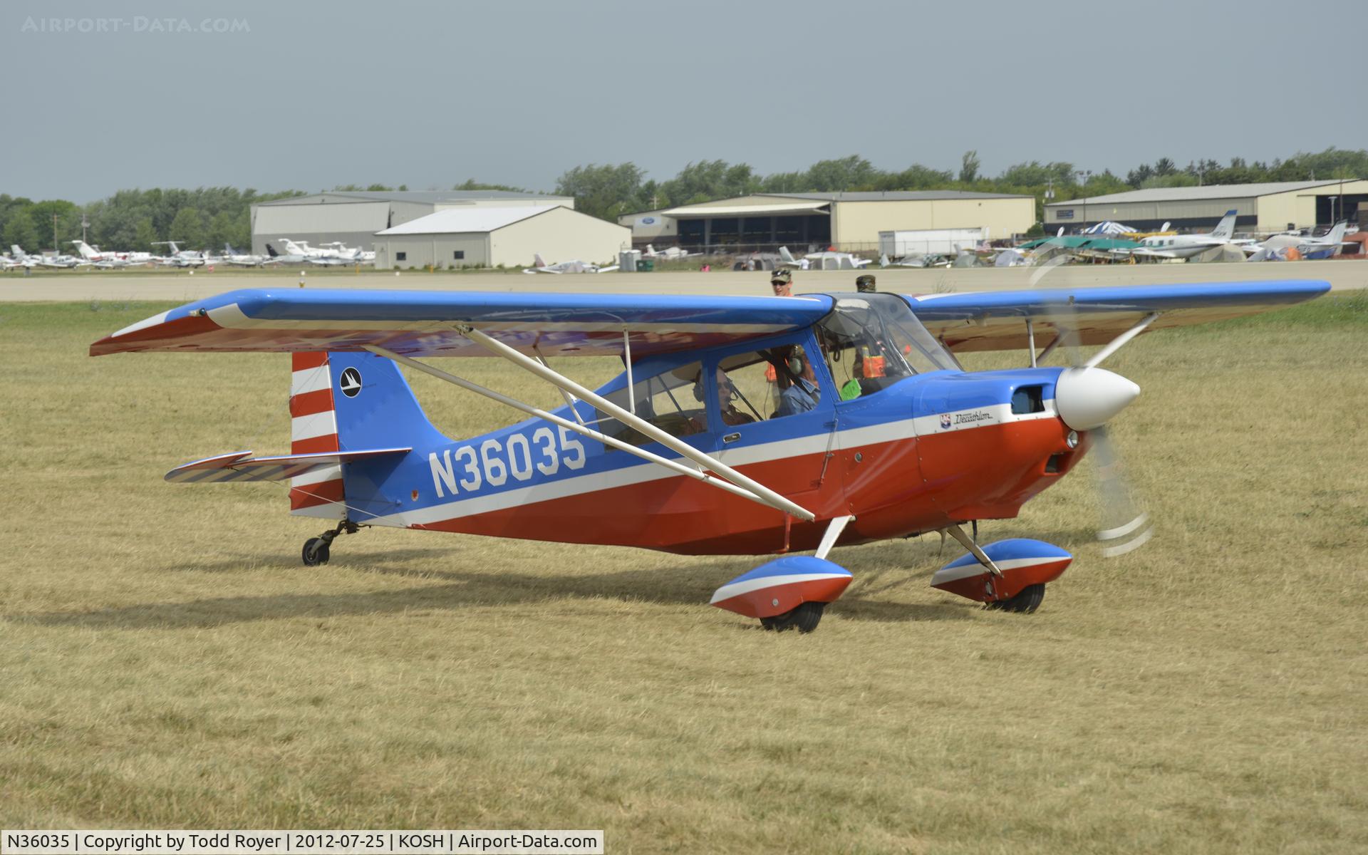 N36035, 1973 Bellanca 8KCAB Decathlon C/N 100-73, Airventure 2012