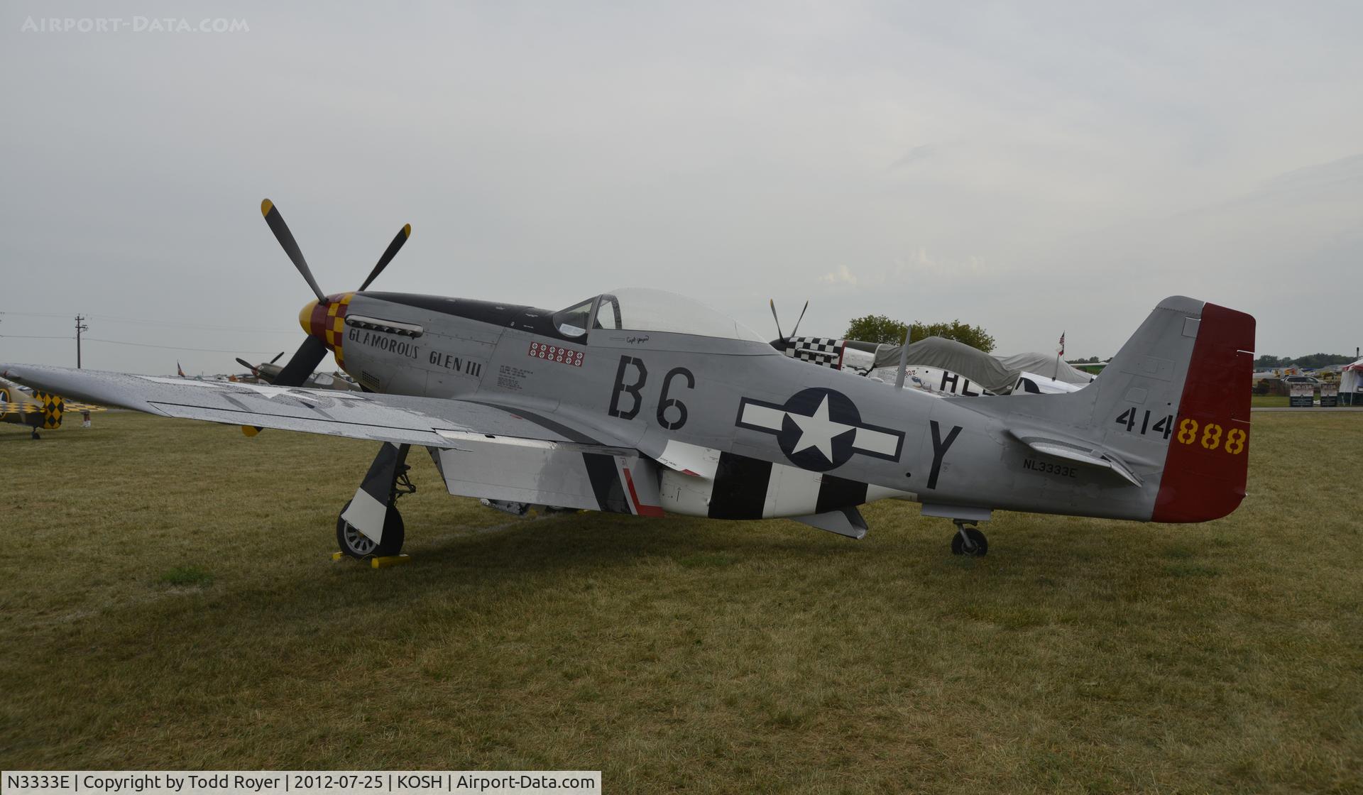 N3333E, 1944 North American/aero Classics P-51D C/N 122-51619, Airventure 2012