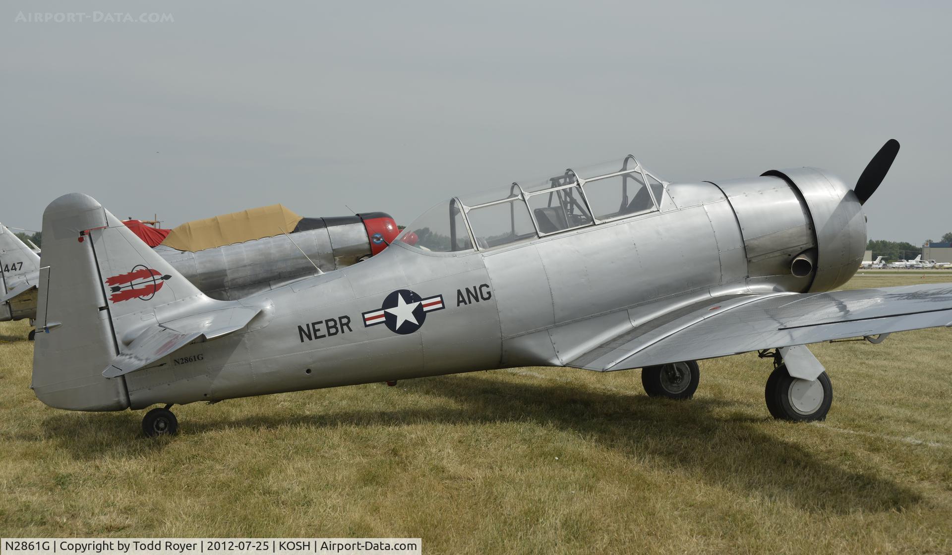 N2861G, North American SNJ-6 Texan C/N 121-43120, Airventure 2012