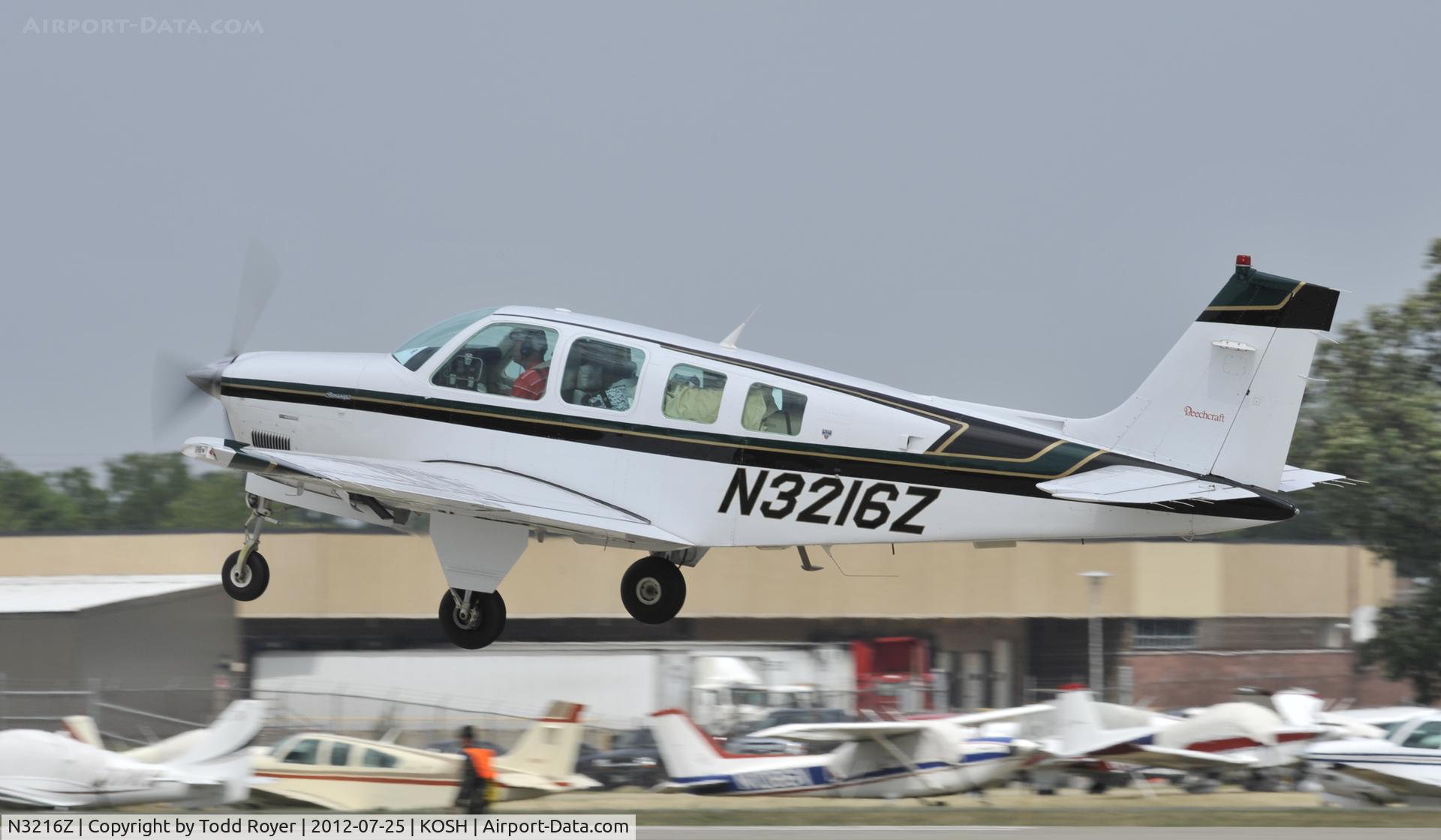 N3216Z, 1995 Beech A36 Bonanza 36 C/N E-2922, Airventure 2012