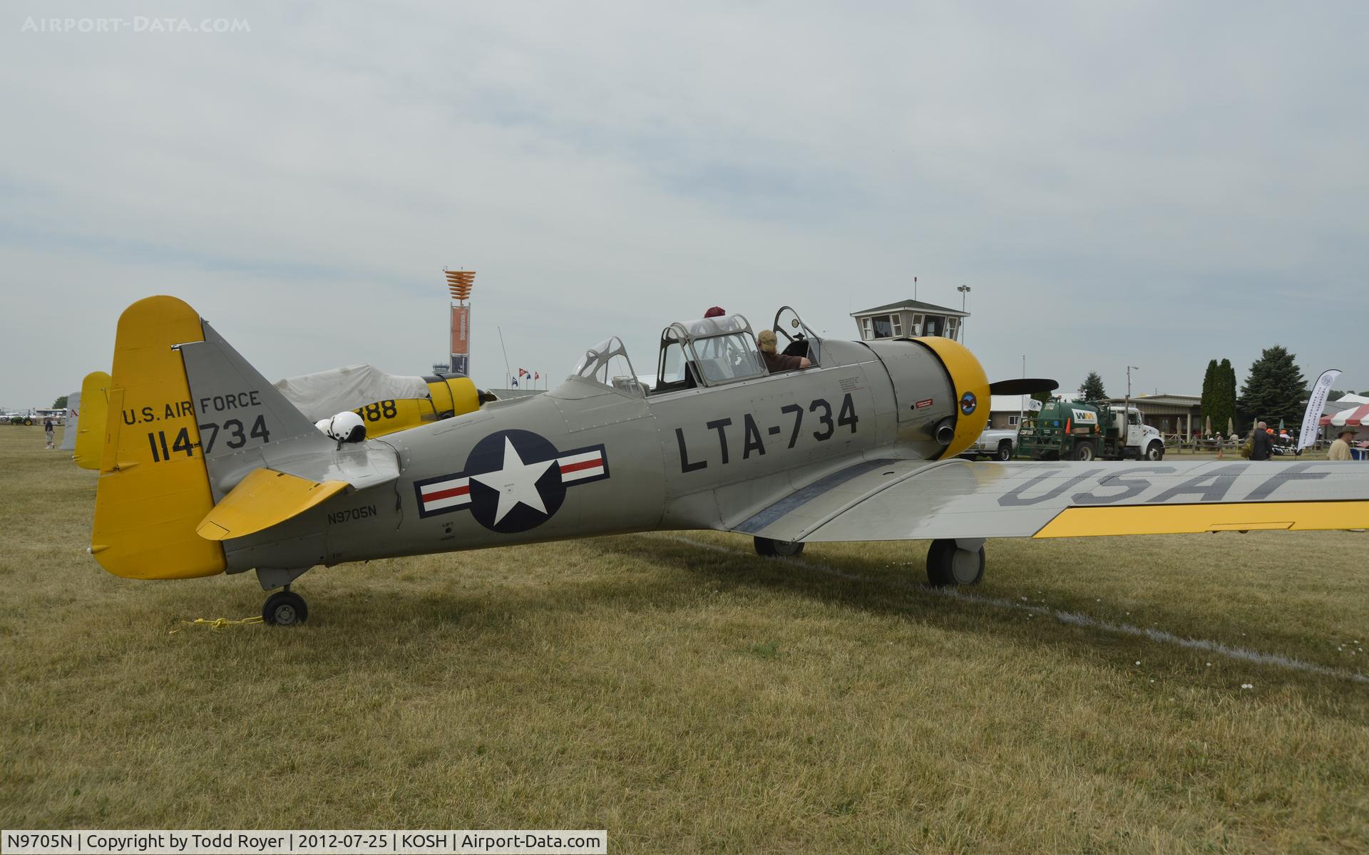N9705N, 1952 North American T-6G Texan C/N 182-421, Airventure 2012