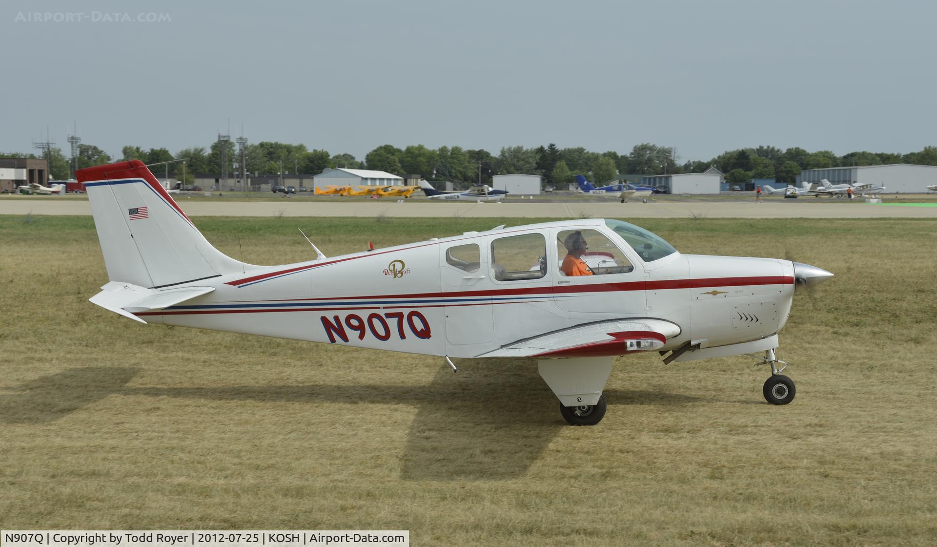 N907Q, 1962 Beech 35-A33 Debonair C/N CD-374, Airventure 2012