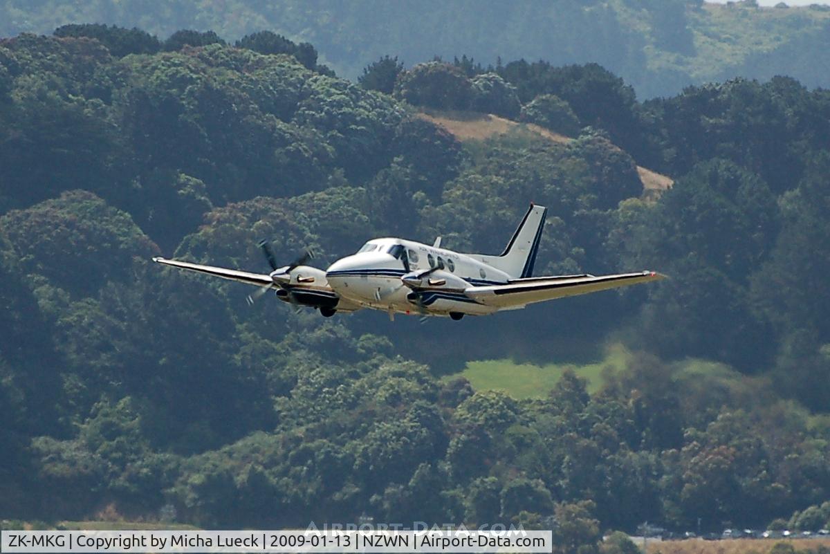 ZK-MKG, 1994 Beech C90A King Air C/N LJ-1367, At Wellington