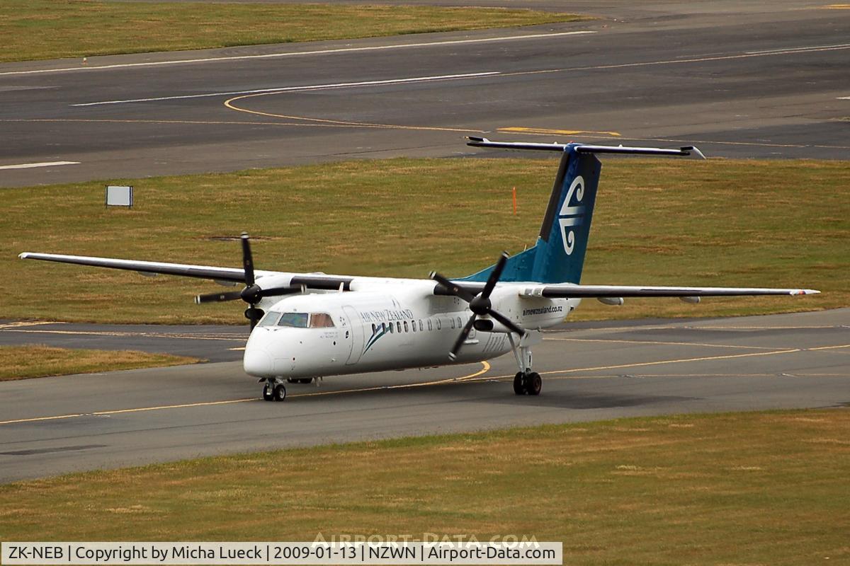 ZK-NEB, 2005 De Havilland Canada DHC-8-311 Dash 8 C/N 615, At Wellington