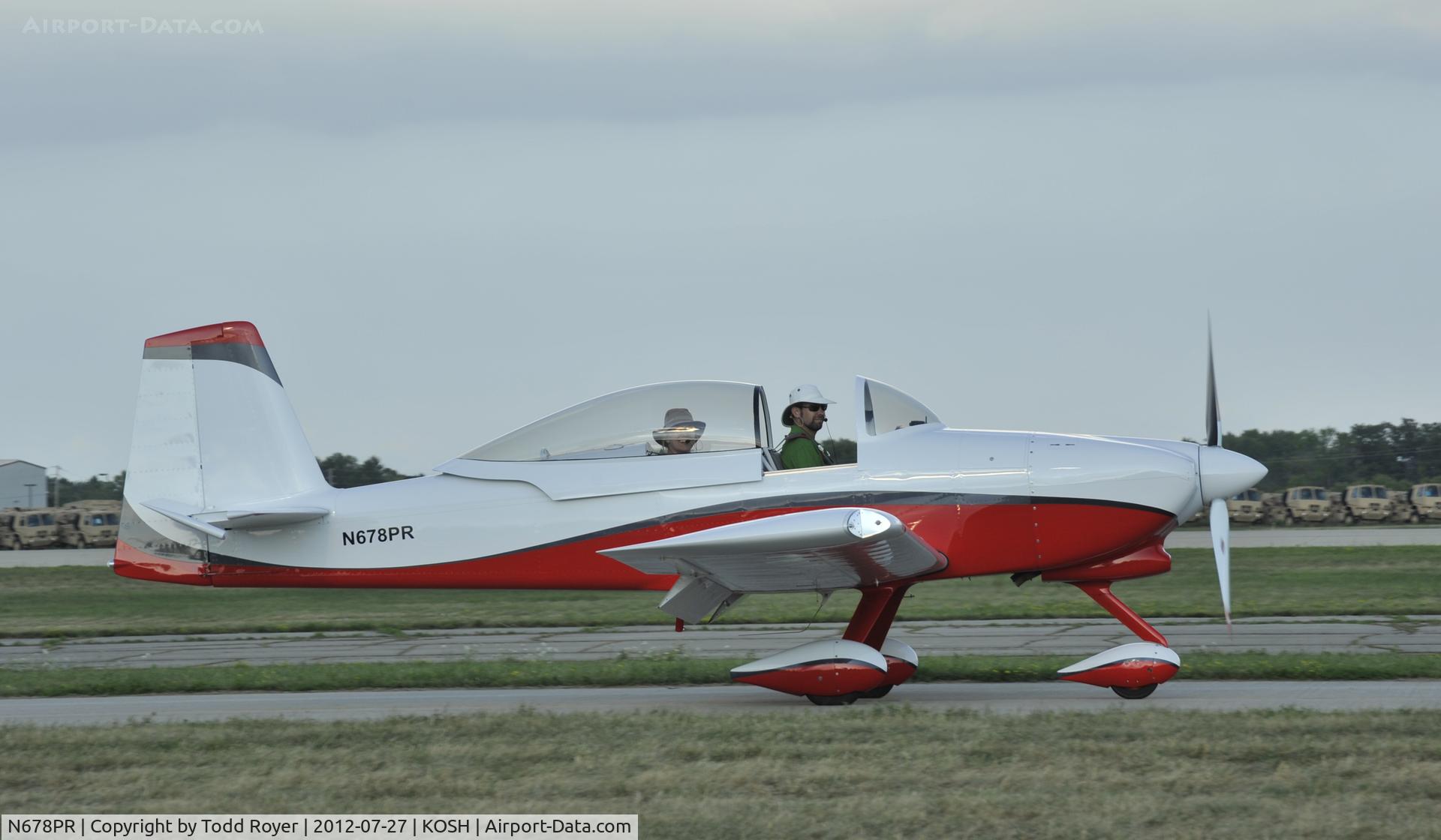 N678PR, Vans RV-8A C/N 82273, Airventure 2012