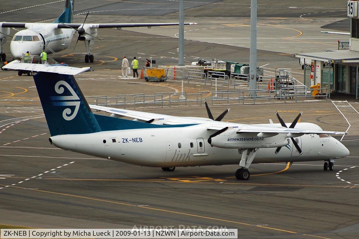 ZK-NEB, 2005 De Havilland Canada DHC-8-311 Dash 8 C/N 615, At Wellington