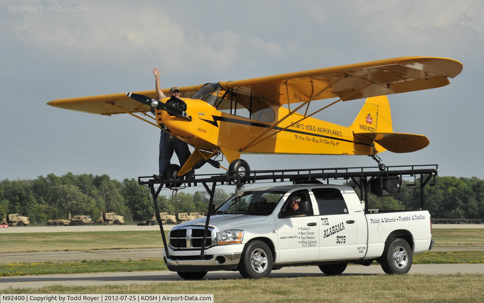 N92400, 1946 Piper J3C-65 Cub Cub C/N 16862, Airventure 2012