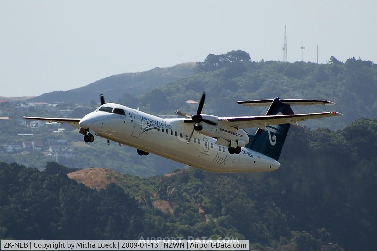 ZK-NEB, 2005 De Havilland Canada DHC-8-311 Dash 8 C/N 615, At Wellington