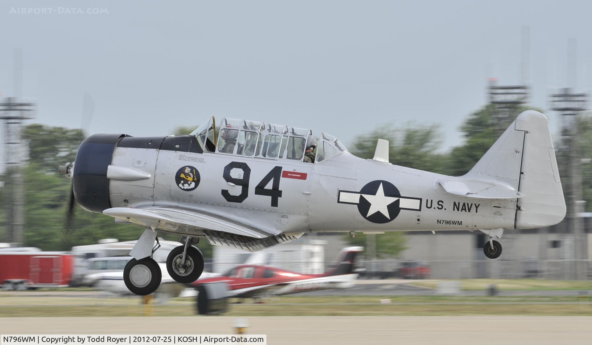 N796WM, 1943 North American AT-6D Texan C/N 88-15328, Airventure 2012