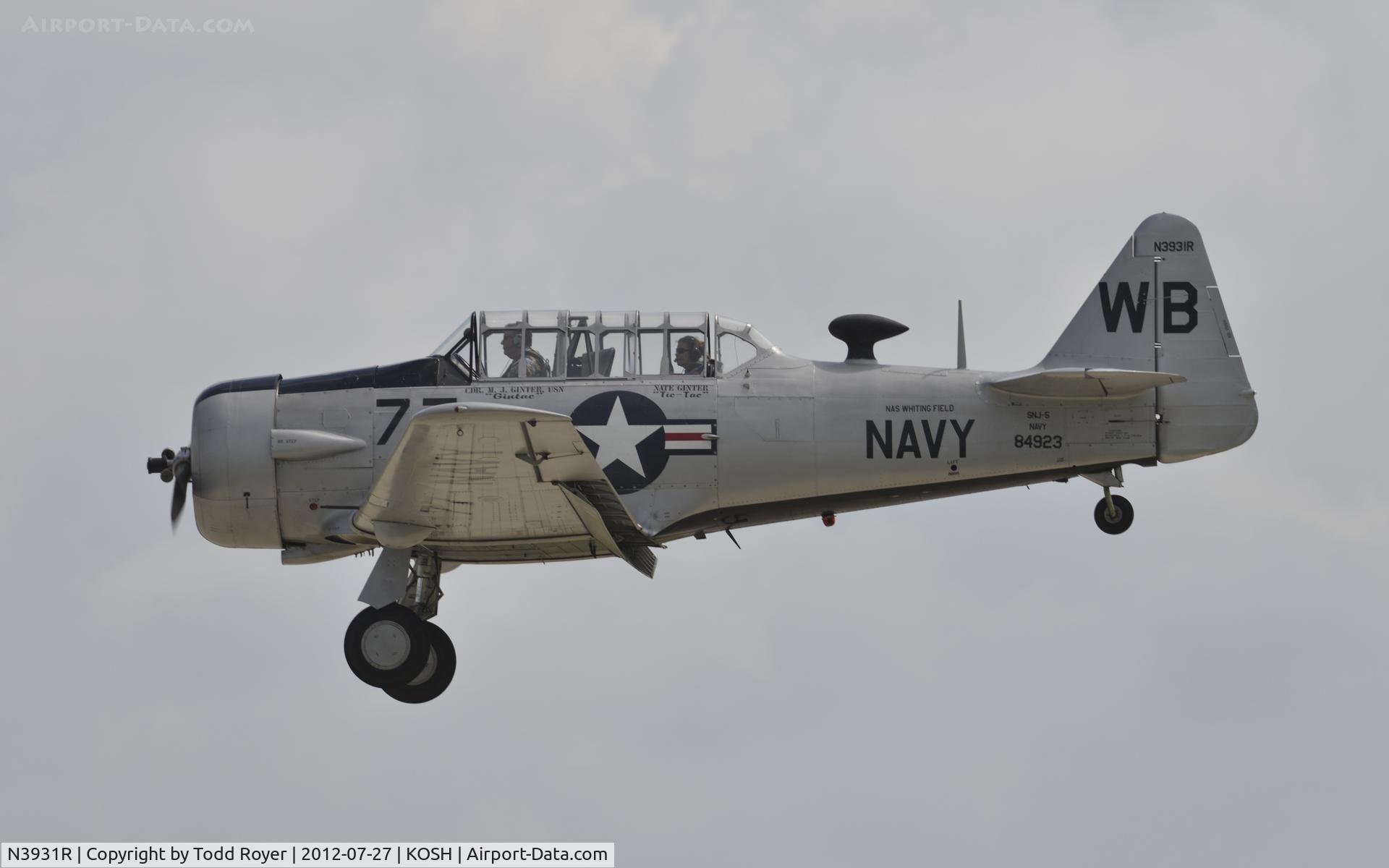 N3931R, North American AT-6B Texan C/N 84-923, Airventure 2012