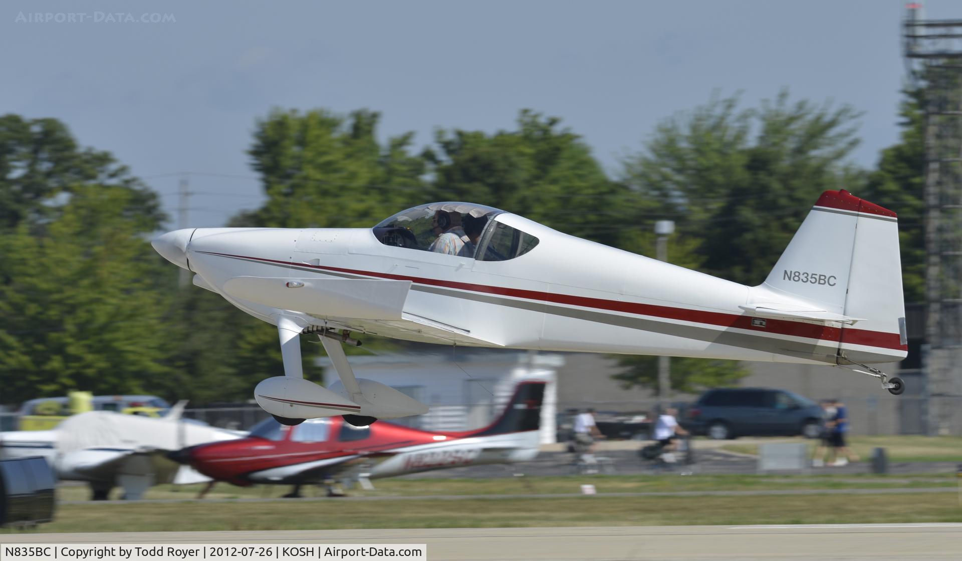 N835BC, 2005 Vans RV-6 C/N 21605, Airventure 2012