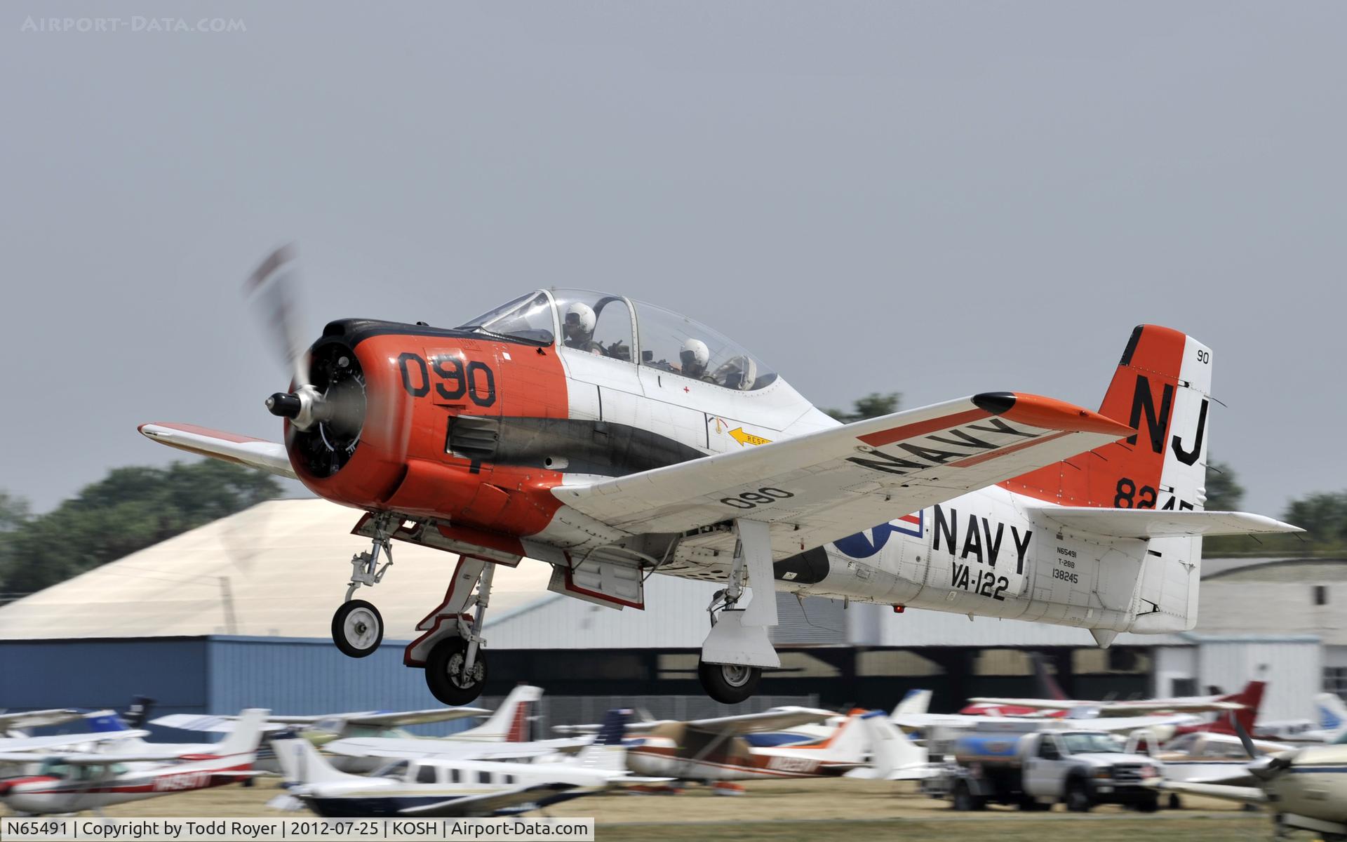 N65491, North American T-28B Trojan C/N 200-316 (138245), Airventure 2012