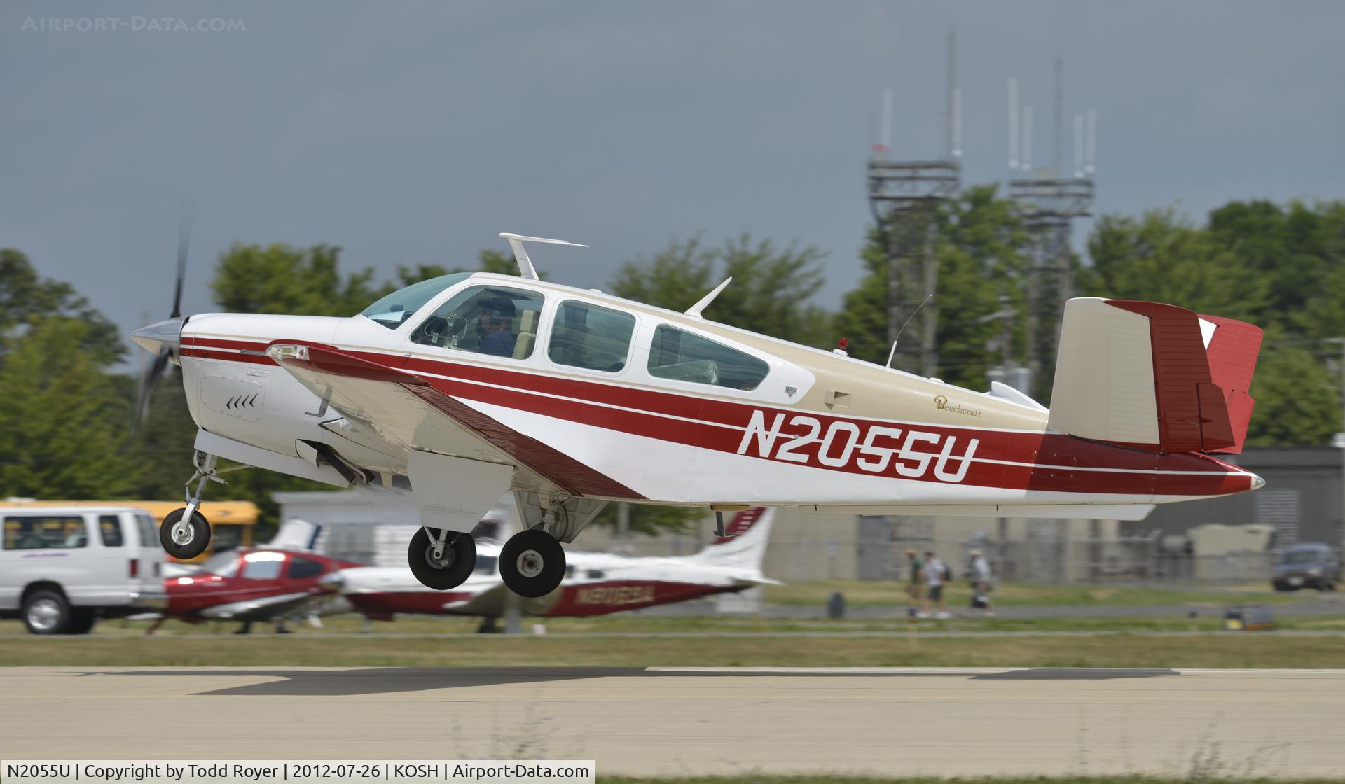 N2055U, 1978 Beech V35B Bonanza C/N D-10204, Airventure 2012
