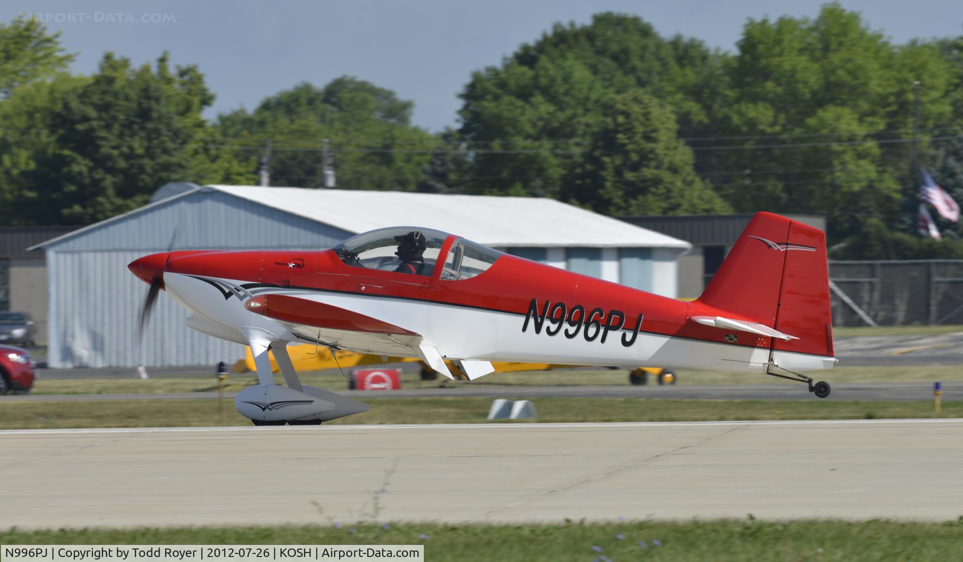 N996PJ, 2002 Vans RV-6 C/N 23456, Airventure 2012