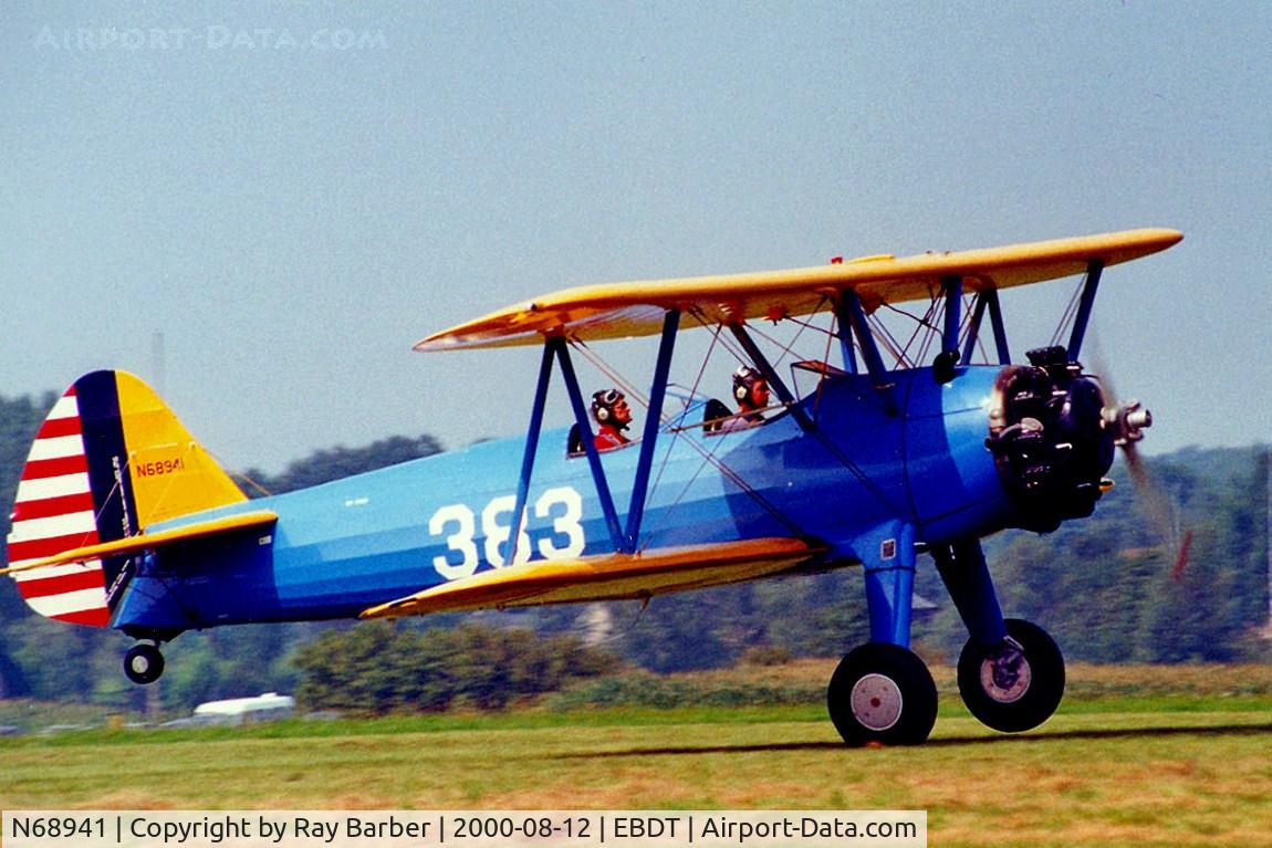 N68941, 1943 Boeing B75N1 C/N 75-8044, Boeing Stearman N2S-3 Kaydet [75-8044] Schaffen-Diest~OO 12/08/2000