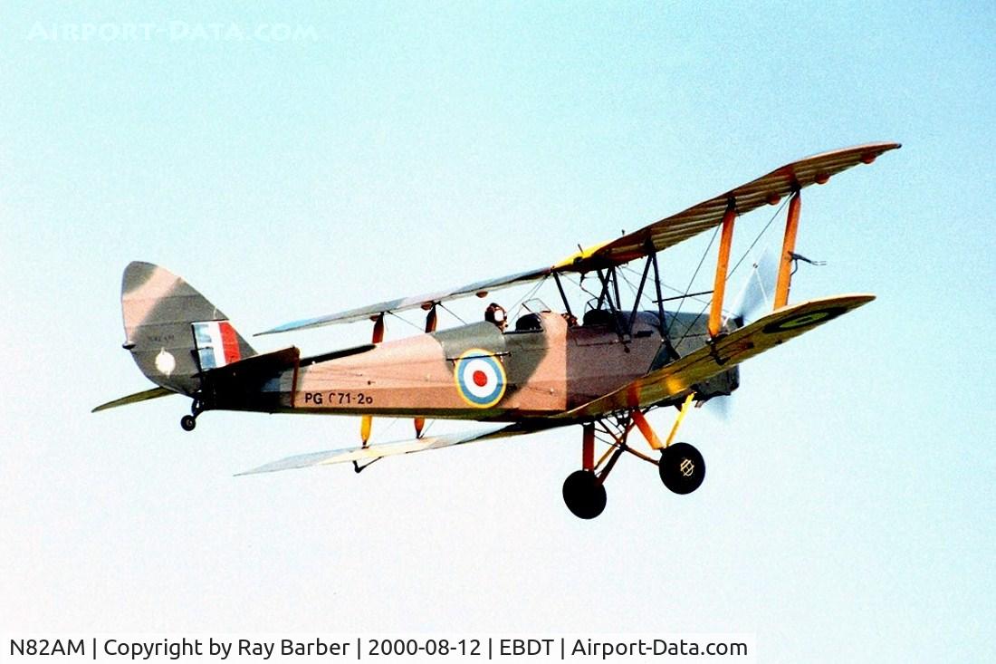 N82AM, 1944 De Havilland DH-82A Tiger Moth II C/N 86568, De Havilland DH.82A Tiger Moth [86568] Schaffen-Diest~OO 12/08/2000