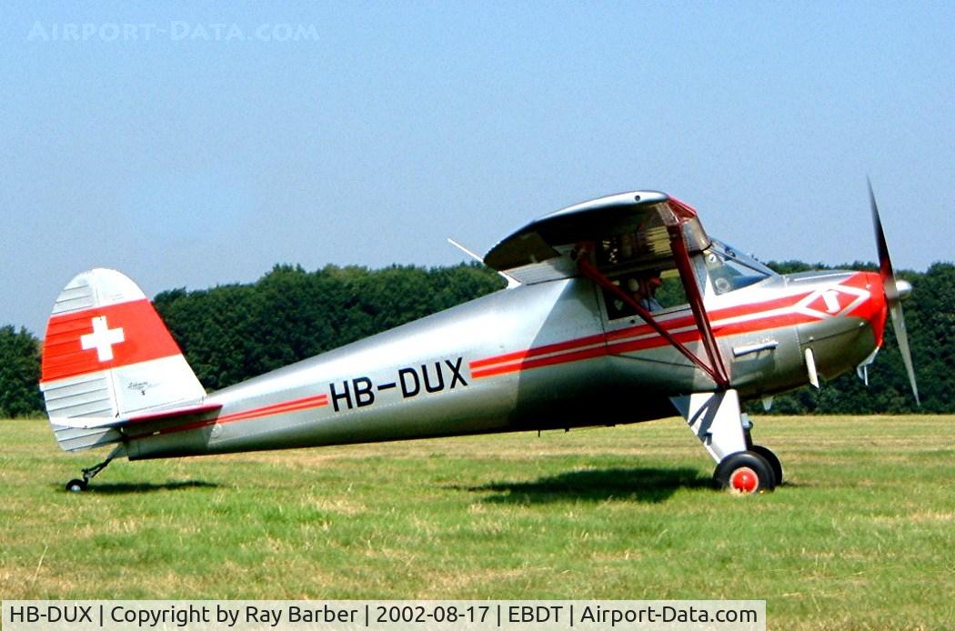 HB-DUX, 1946 Luscombe 8A C/N 2835, Luscombe 8A Silvaire [2835] Schaffen-Diest~OO 17/08/2002