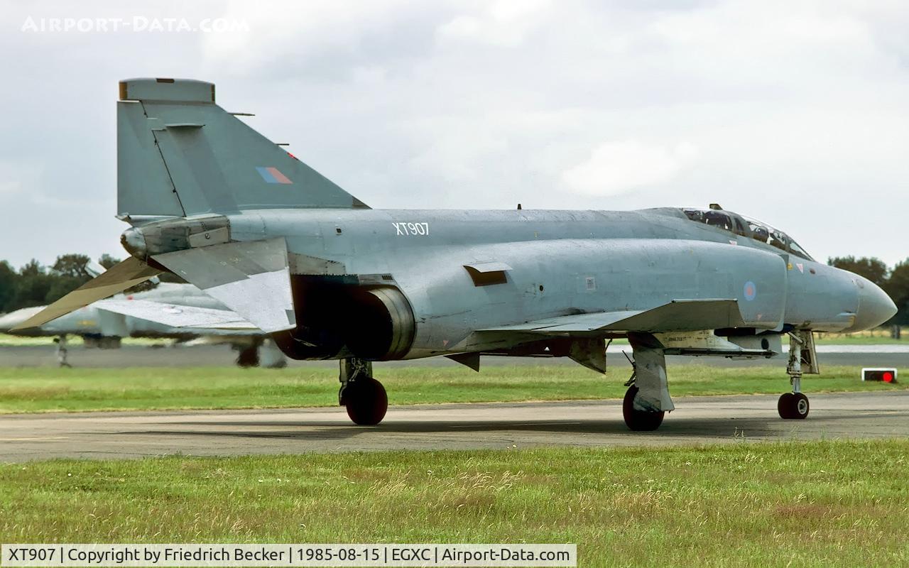 XT907, 1968 McDonnell Douglas Phantom FGR2 C/N 2665, holding point at RAF Coningsby