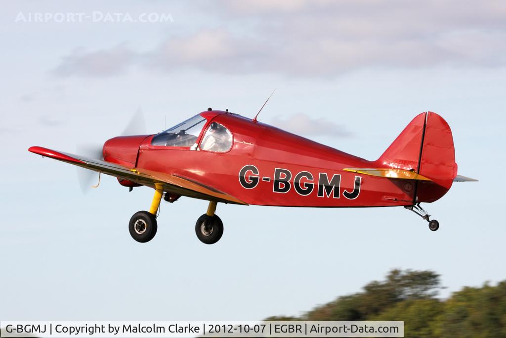 G-BGMJ, 1952 Gardan GY-201 Minicab C/N 12, Gardan GY-201 Minicab, Hibernation Fly-In, The Real Aeroplane Club, Breighton Airfield, October 2012.