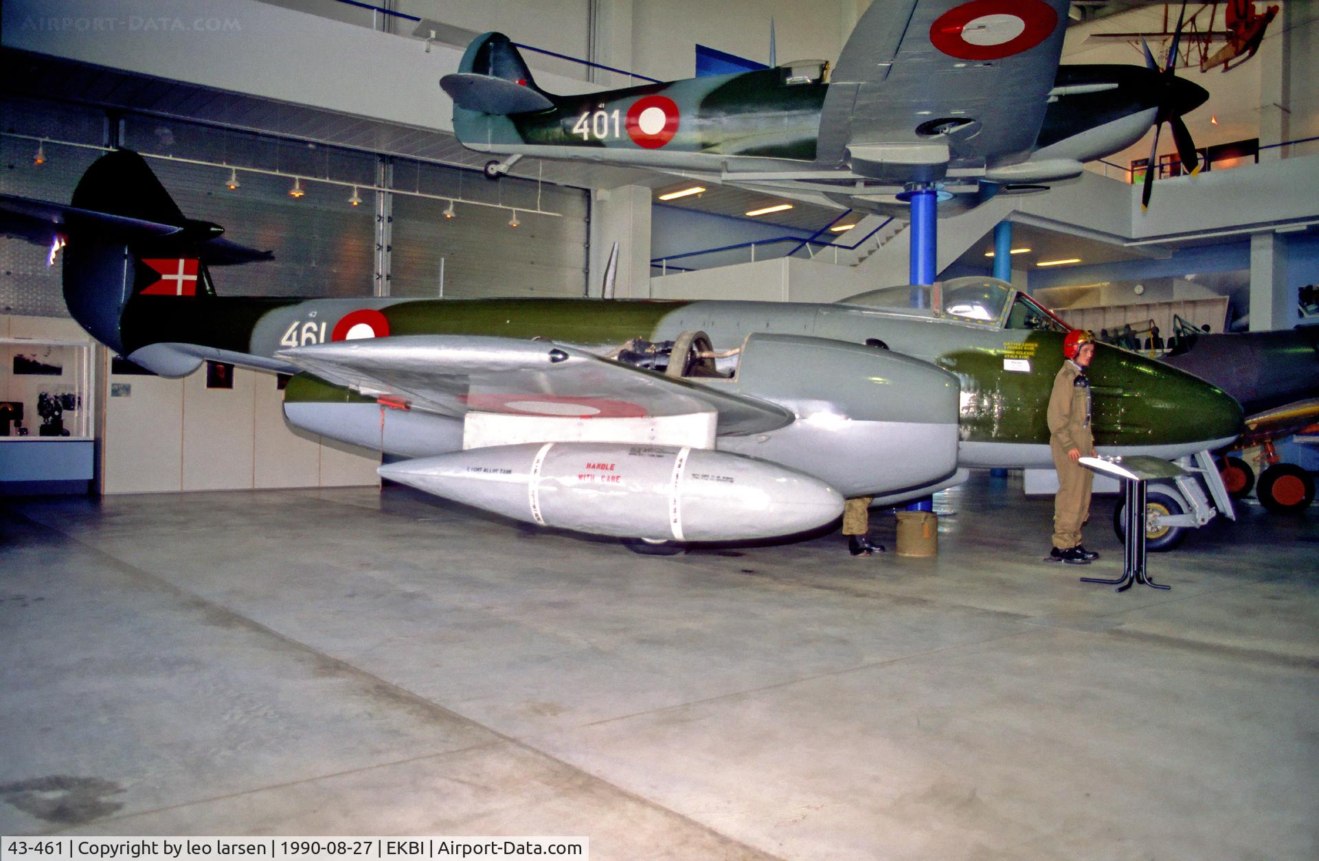 43-461, Gloster Meteor F.4 C/N G5/294, Mobillium Museum Billund 27.8.90