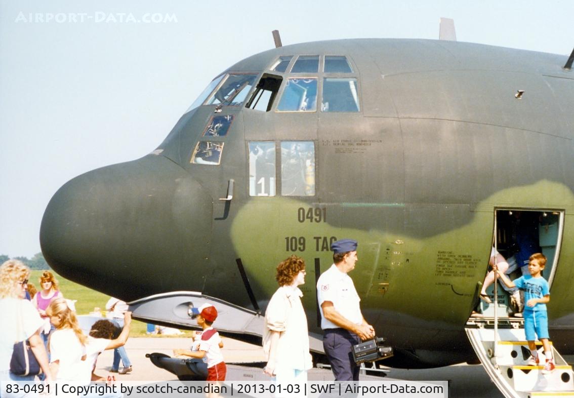 83-0491, 1983 Lockheed LC-130H Hercules C/N 382-5010, 83-0491 (City of Albany), 1983 Lockheed LC-130H Hercules of New York Air National Guard's 109th Airlift Wing, 1989 Stewart International Airport Air Show, Newburgh, NY