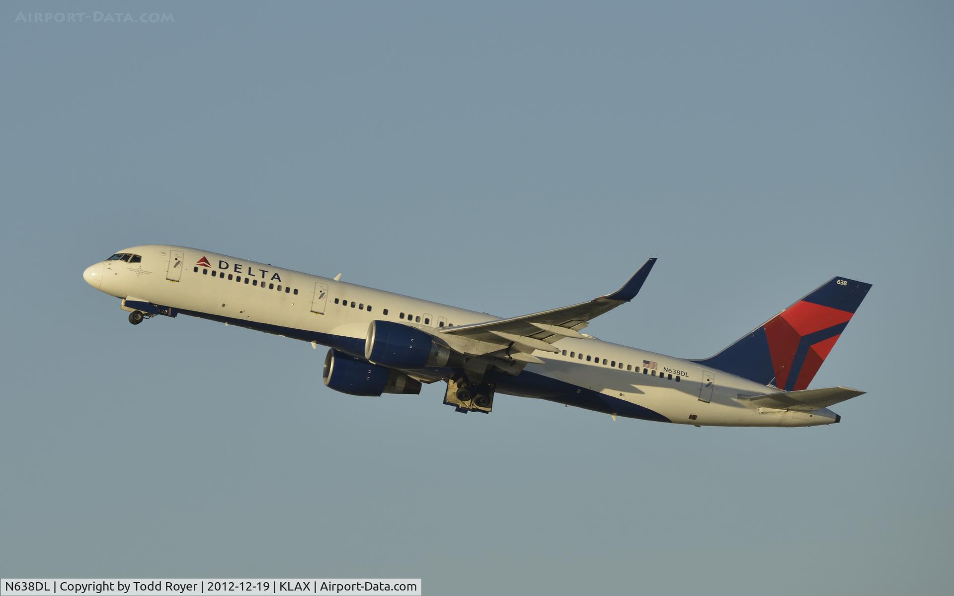 N638DL, 1988 Boeing 757-232 C/N 23761, Departing LAX