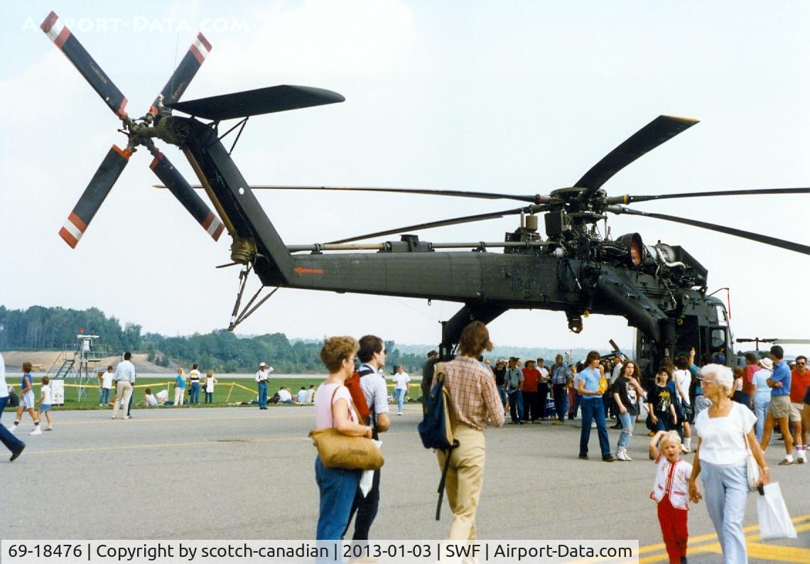 69-18476, 1970 Sikorsky S-64F Skycrane C/N 64084, 1970 Sikorsky S-64F, 69-18476 (N159AC), at the 1989 Stewart International Airport Air Show, Newburgh, NY